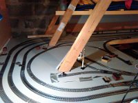 LH end with added wires  Getting points motors wired up.